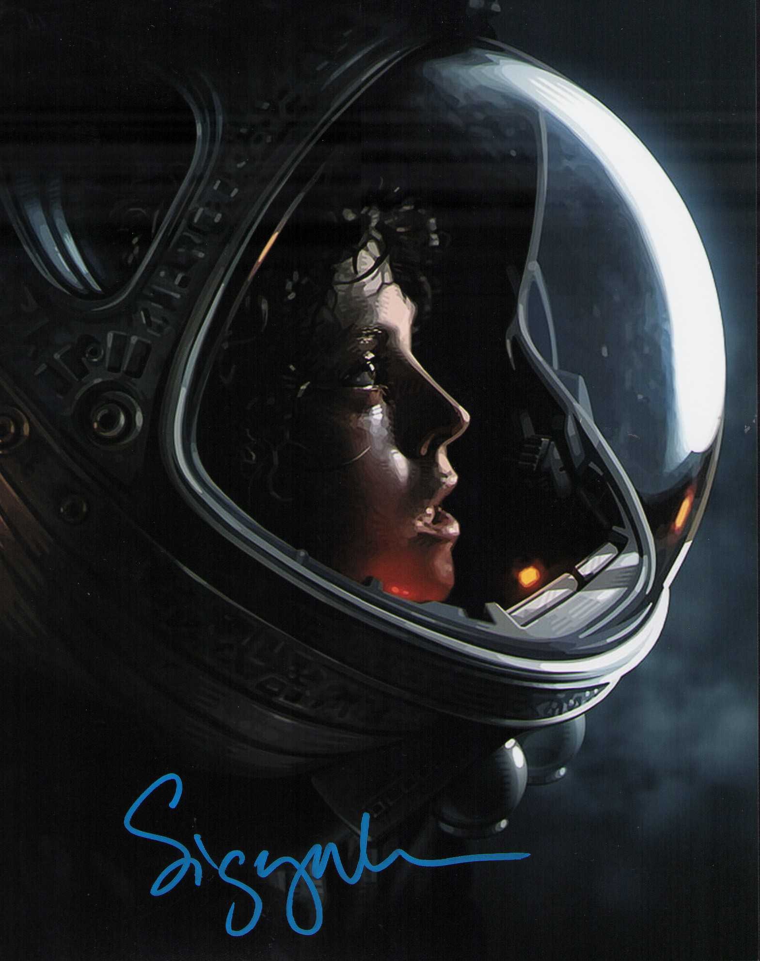 Sigourney Weaver Alien signed photograph: A killer Alien signed 8x10 as Ripley Certificate of AuthenticityEVERY item in this auction comes with at minimum one fully illustrated and serial numbered searchable online COA signed by the leading