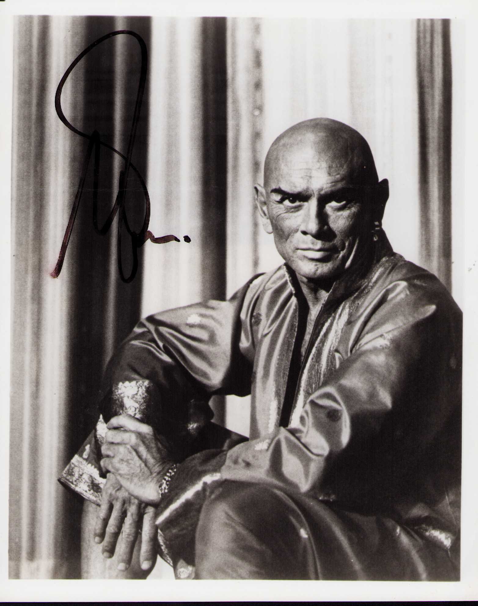 Yul Brynner King and I signed photograph: A King and I still signed by legend Yul Brynner Certificate of AuthenticityEVERY item in this auction comes with at minimum one fully illustrated and serial numbered searchable online COA signed by
