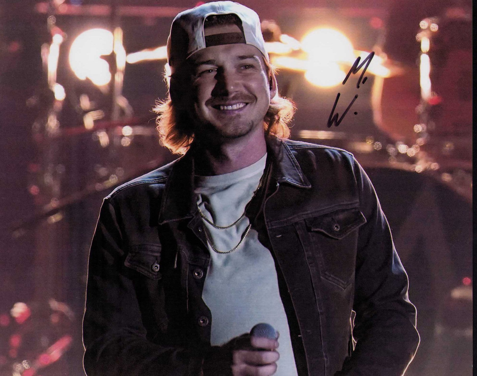 Morgan Wallen signed photograph: A rare signer signed recent country artist Morgan Wallen Certificate of AuthenticityEVERY item in this auction comes with at minimum one fully illustrated and serial numbered searchable online COA