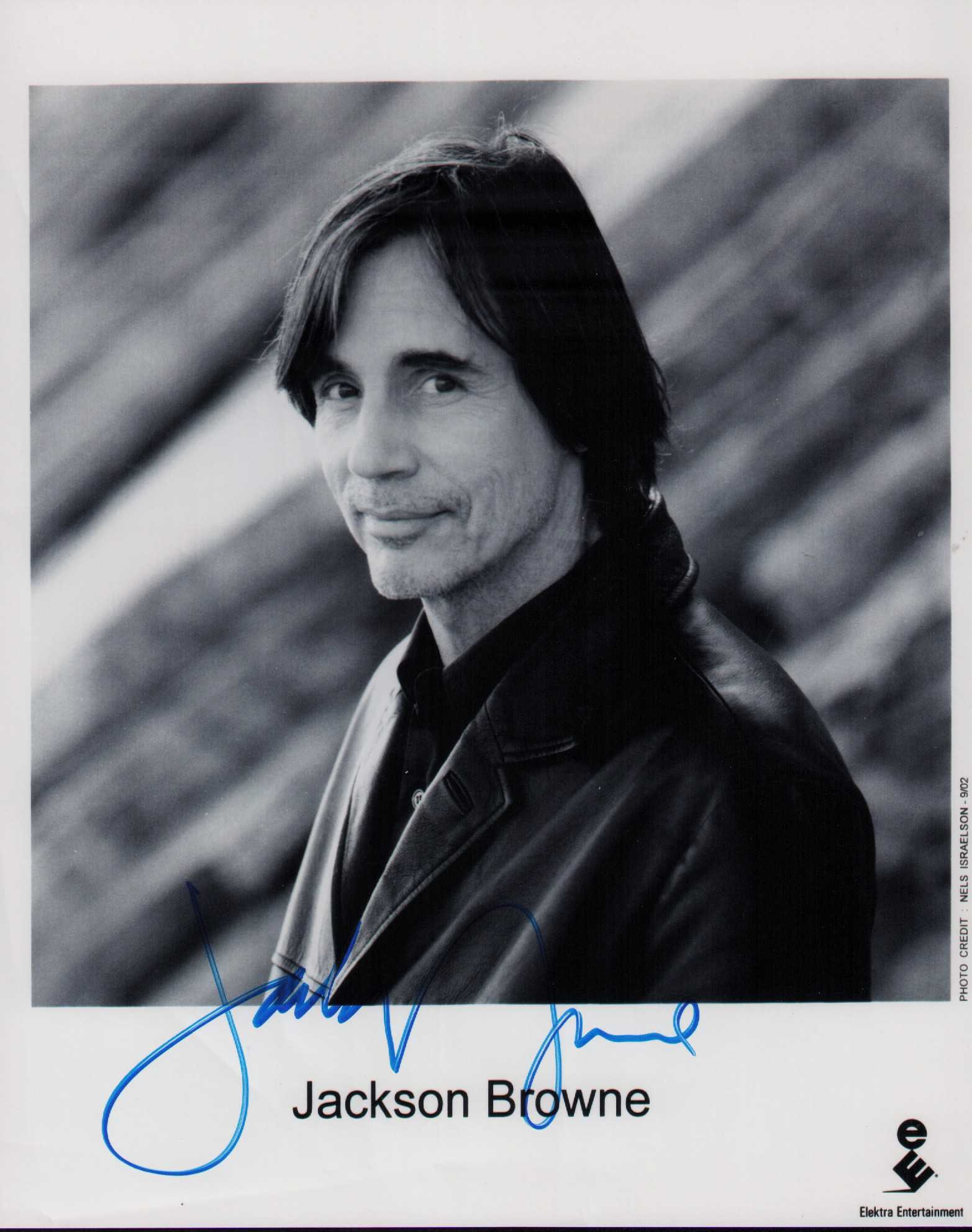 Jackson Browne signed photograph: A vintage signed 8x10 of the legendary singer scarce Certificate of AuthenticityEVERY item in this auction comes with at minimum one fully illustrated and serial numbered searchable online COA signed