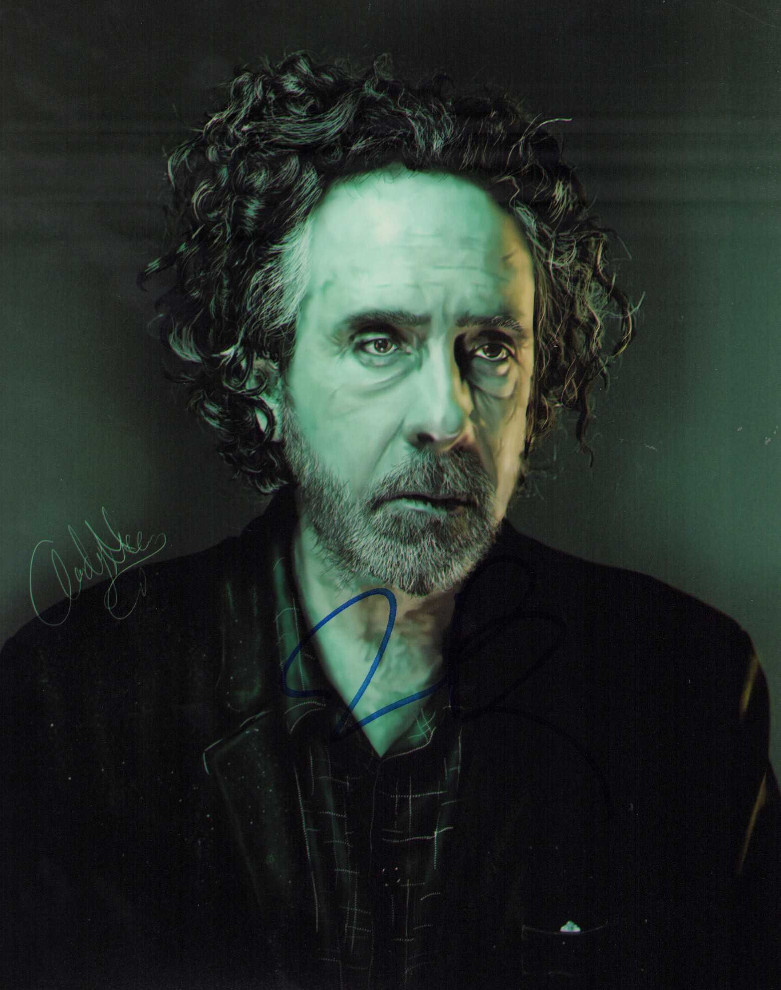 Tim Burton signed photograph (1 of 1)