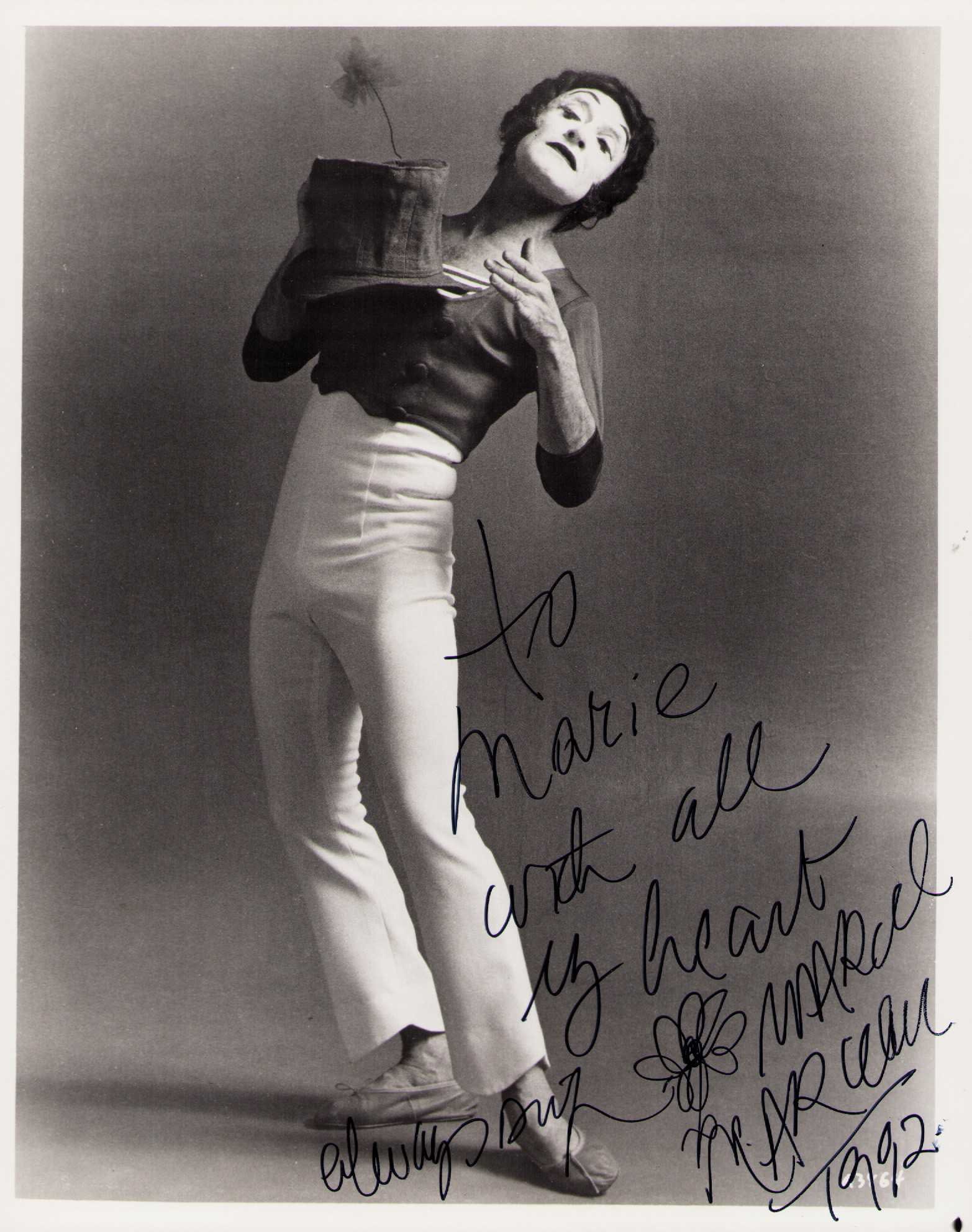 Marcel Marceau signed photograph rare (1 of 1)