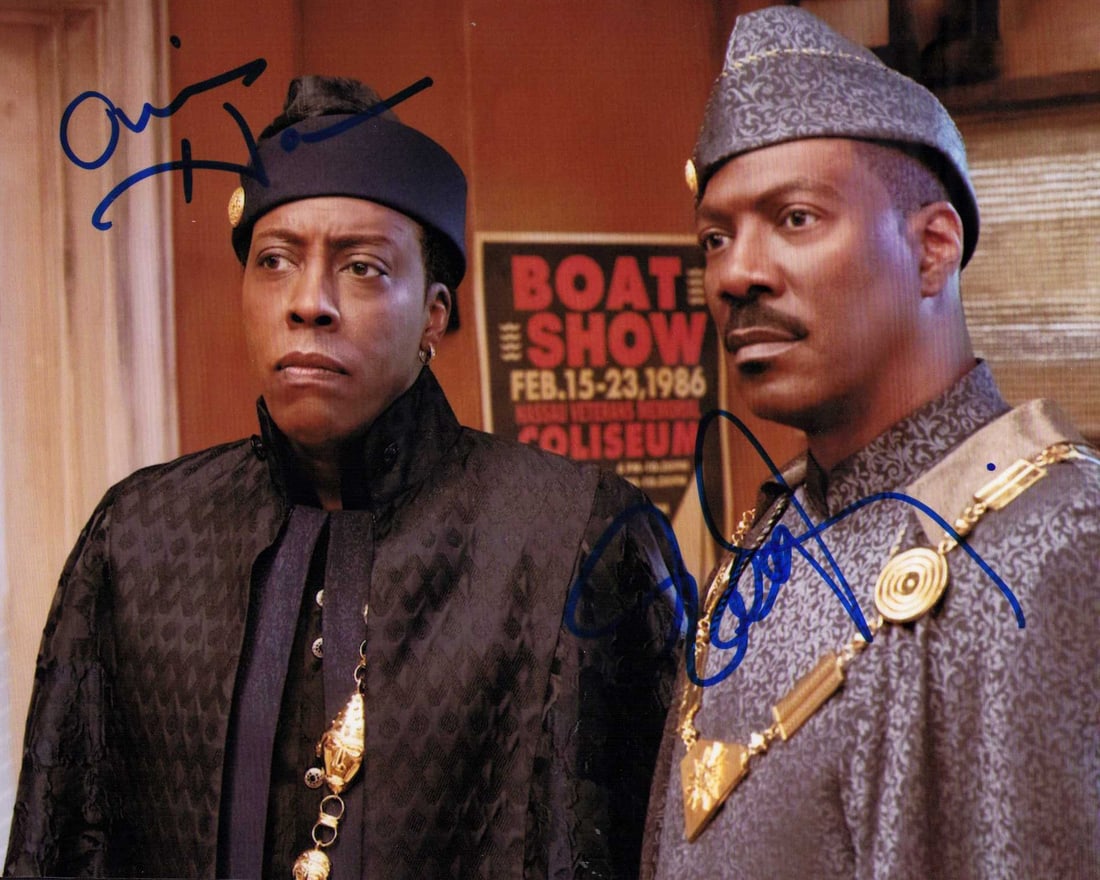Coming to America Eddie Murphy and Arsenio Hall signed photograph (1 of 1)