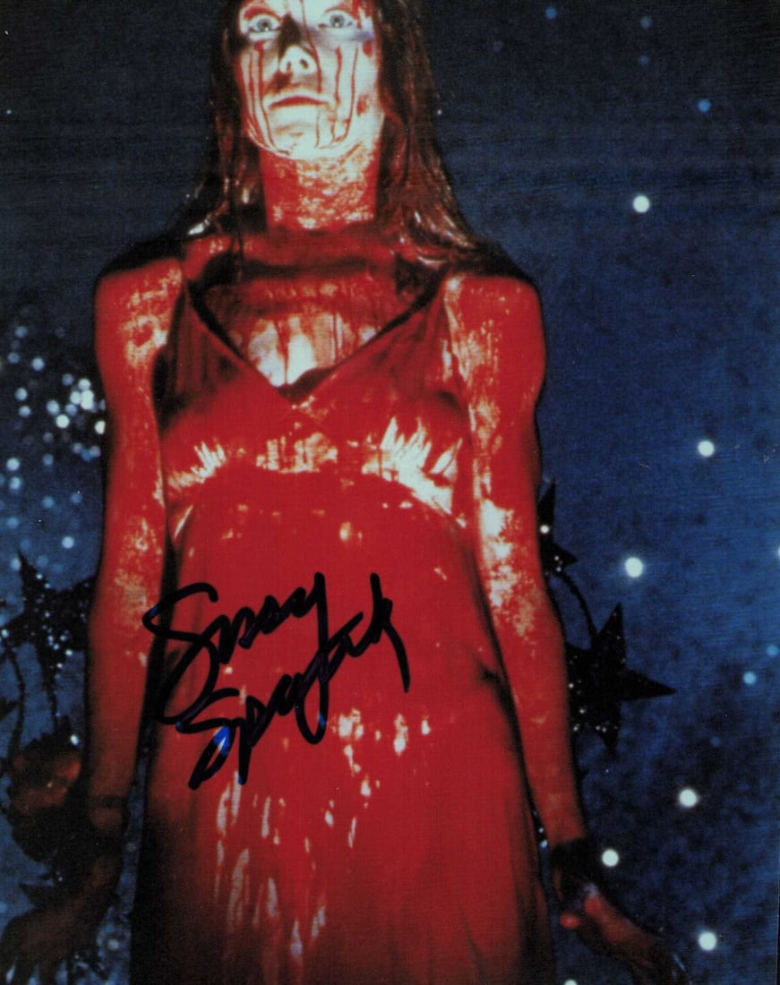 Sissy Spacek Carrie signed photograph: A Carrie signed 8x10 by the AA winning actress Certificate of AuthenticityEVERY item in this auction comes with at minimum one fully illustrated and serial numbered searchable online COA signed by the