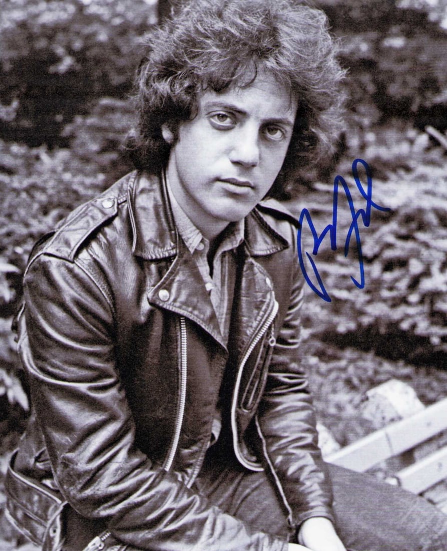 Billy Joel signed photograph: A vintage image signed by the Piano Man himself Certificate of AuthenticityEVERY item in this auction comes with at minimum one fully illustrated and serial numbered searchable online COA signed by th