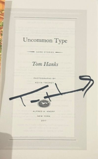 Uncommon Type signed by Tom Hanks - 2