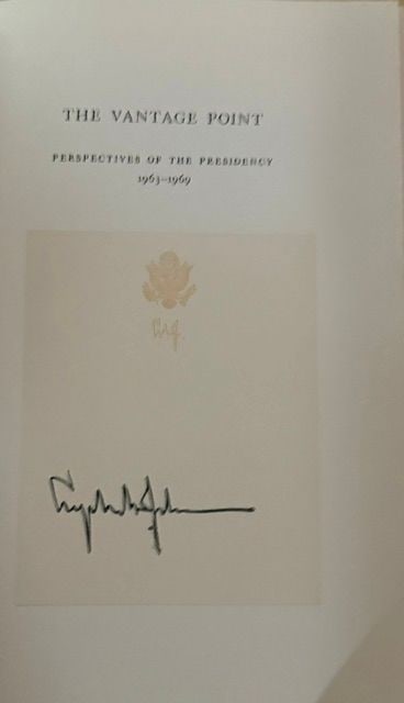 Lyndon Johnson signed book - 2