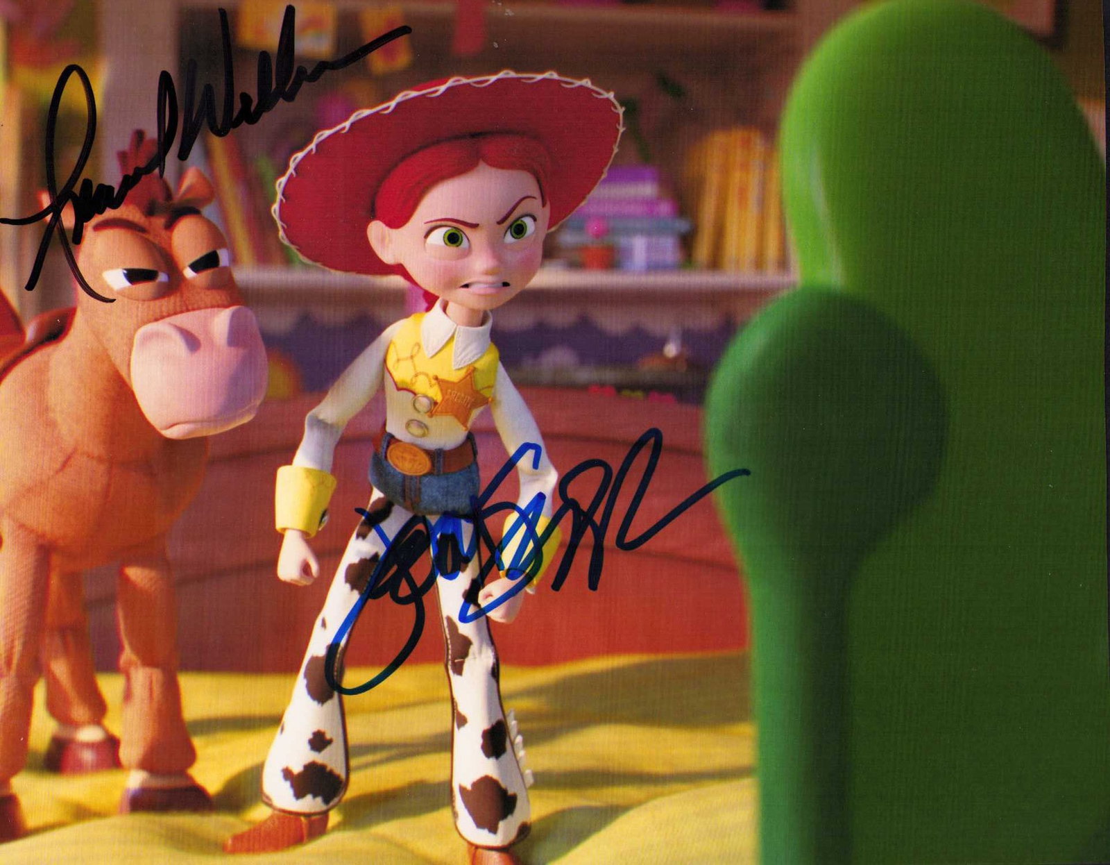 Joan Cusack signed photograph TOY STORY: A scarce signer signed Jesse in Toy Story 5 the recent film smash Certificate of AuthenticityEVERY item in this auction comes with at minimum one fully illustrated and serial numbered searchable onlin