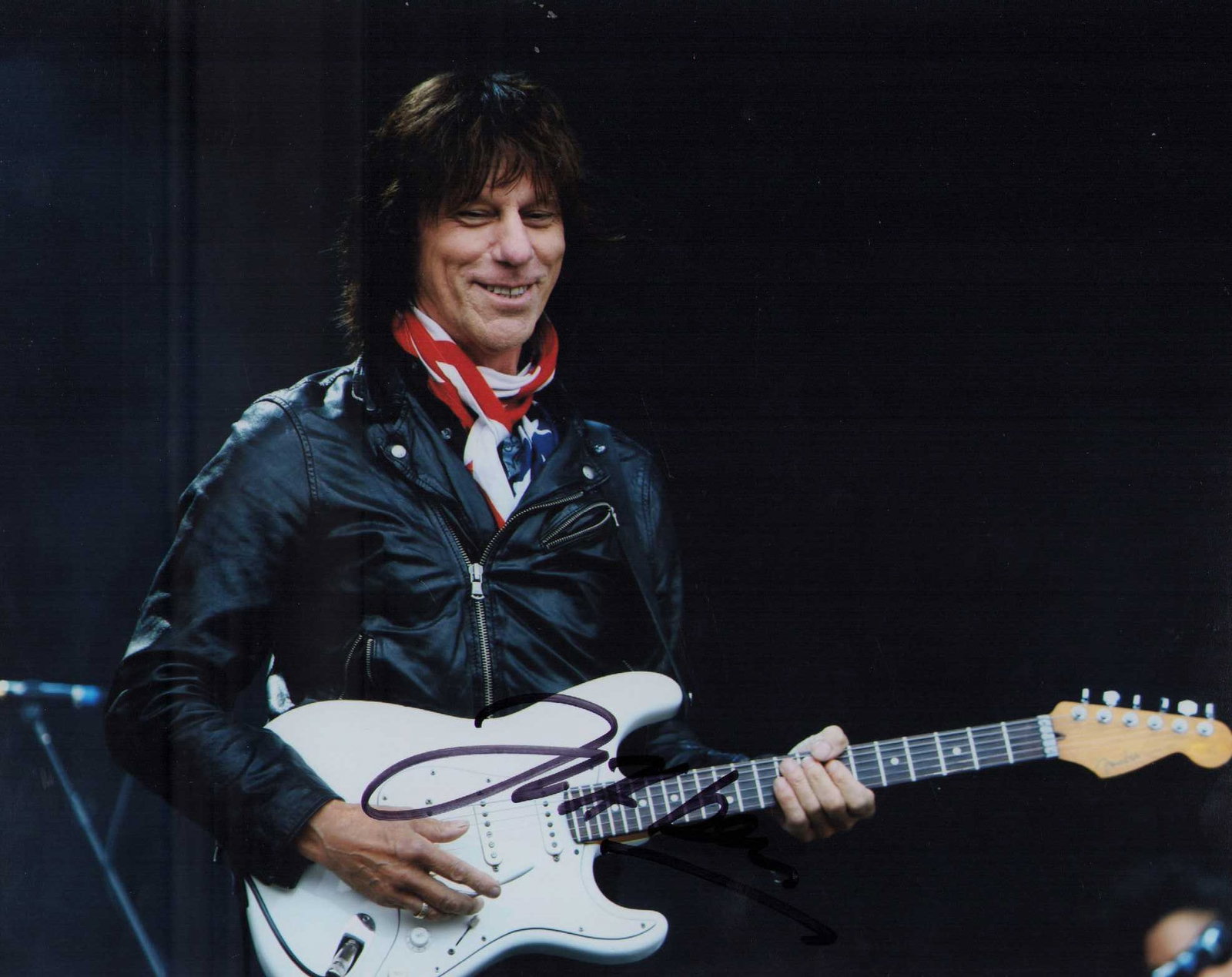 Jeff Beck signed photograph: Scarce deceased rock legend guitarist Certificate of AuthenticityEVERY item in this auction comes with at minimum one fully illustrated and serial numbered searchable online COA signed by the leading 