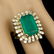 14k Gold 10.65ct Emerald 2.00ct Diamond Ring - 4