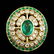 14k Gold 2.25ct Emerald 0.85ct Diamond Ring