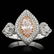 18k Gold 0.96ct Pink 1.45ctw Diamond Ring - 2
