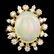 14k Yellow Gold 6.00ct Opal 0.80ct Diamond Ring