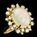 14k Yellow Gold 6.00ct Opal 0.80ct Diamond Ring - 3