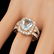 14k Rose 3.00ct Aquamarine 1.30ct Diamond Ring - 4