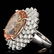 14k Gold 21.00ct Morganite 4.00ct Diamond Ring - 2