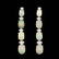 14k Gold 4.00ct Opal 0.20ct Diamond Earrings