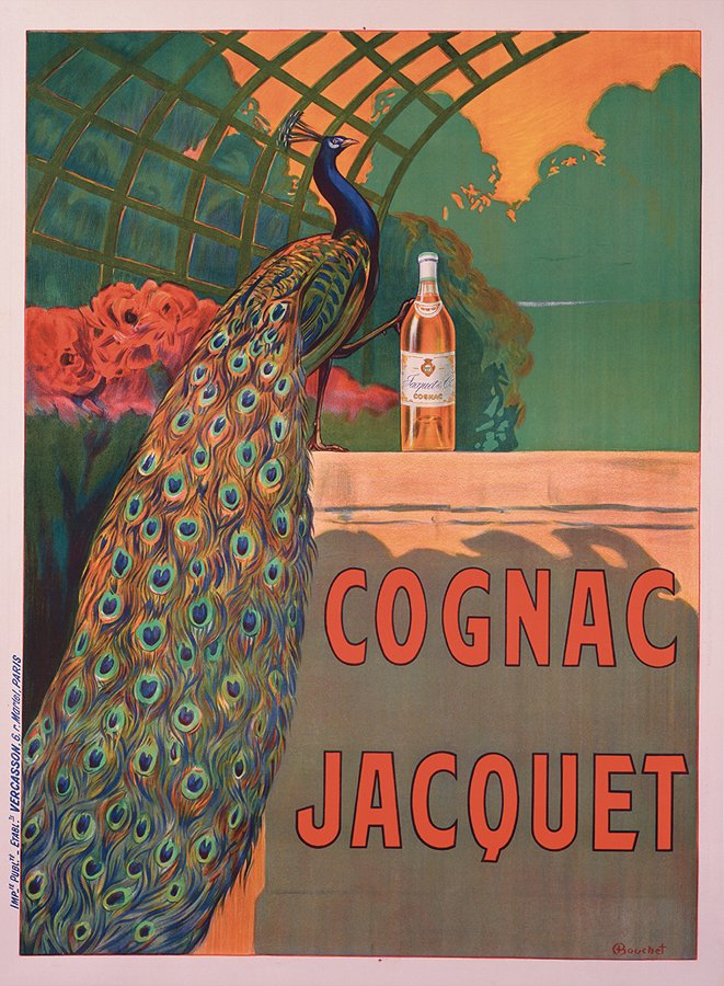 Vintage French Poster-Giclee-Cognac Jacket: Cognac Jacket - Vintage French Poster. Giclee on archival heavy acid free archival watercolor paper 30x40"