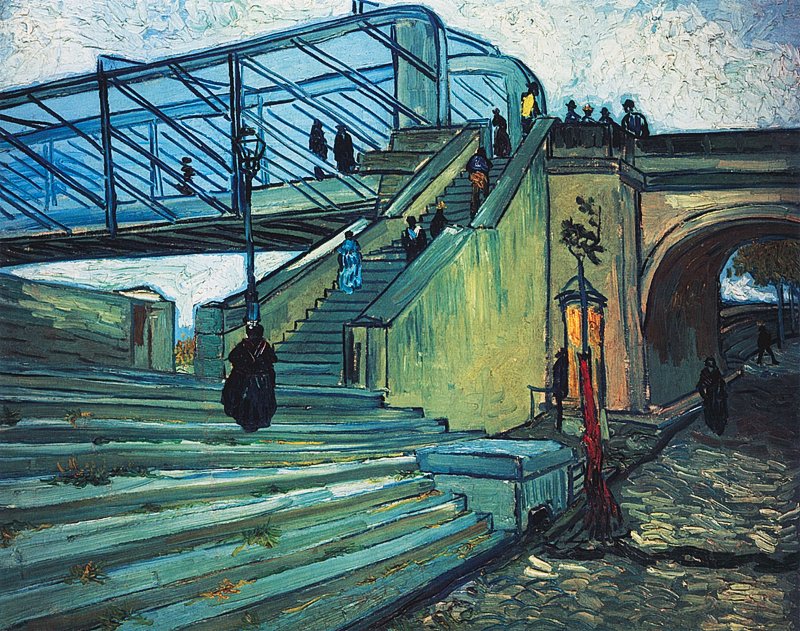 Vincent Van Gogh Ltd Edition The Trinquetaille Bridge: The Trinquetaille Van Gogh. Limited Edition Giclee on archival canvas. Includes Certificate of Authenticity. Edition size is 300. Approx 20x26". The signature is in the plate. Framing is additional. 2