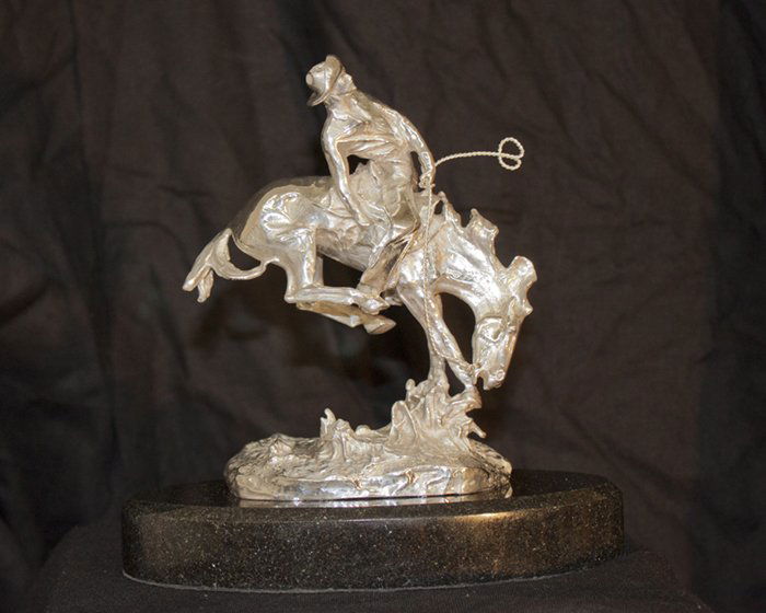 .999 Silver Rattlesnake Sculpture Frederic Remington Sep 23, 2013