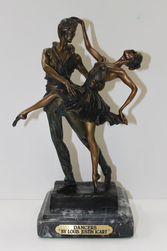 Louis Icart Dancers Bronze Sculpture: ***AMAZING ICART** RARE SCULPTURE**