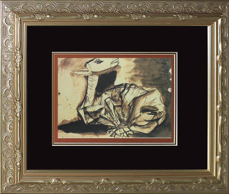 Pablo Picasso Lithograph Hand Signed The Lamb: Pablo Picasso Lithograph Hand Signed The Lamb. Includes certificate of authenticity. Pablo Ruiz Picasso born (1881 -1973) was a Spanish painter and sculptor. He is considered one of the greatest artis