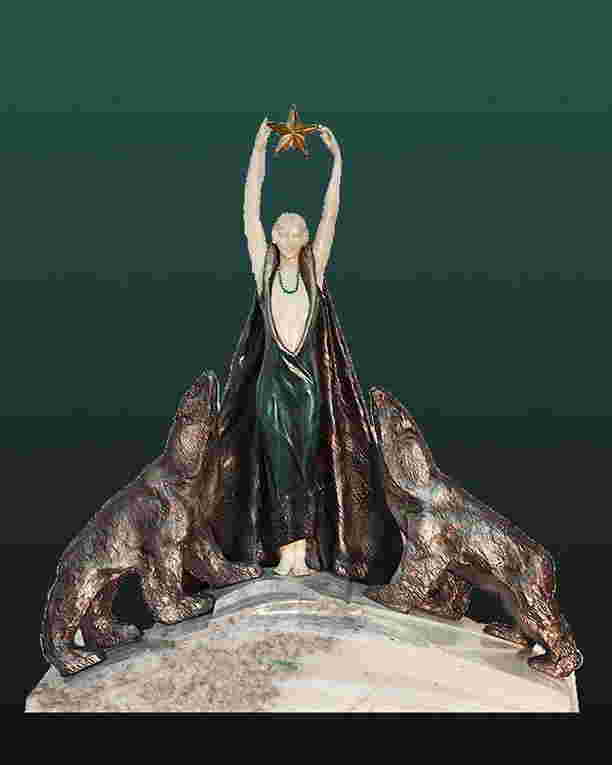 Demetre Chiparus-Bronze Sculpture Nordica