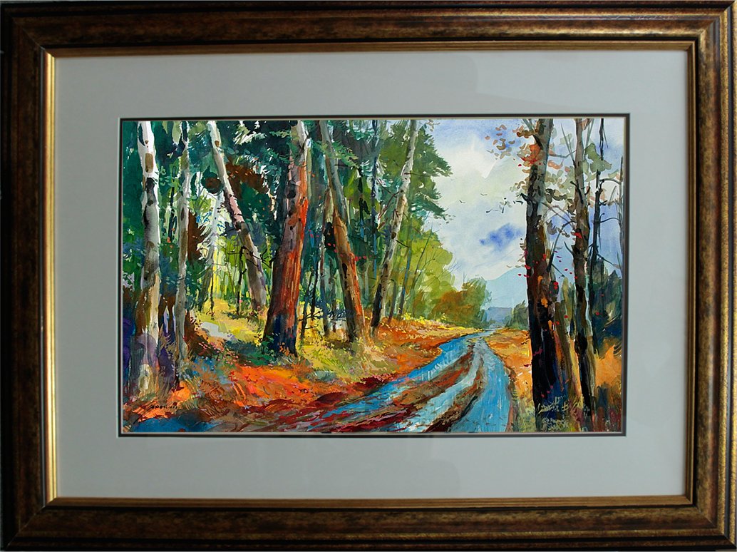 Michael Schofield Original Watercolor: Michael Schofield Original Watercolor. One of a kind. Hand signed original. Approx 30x40. Includes certificate of authenticity. Custom framed