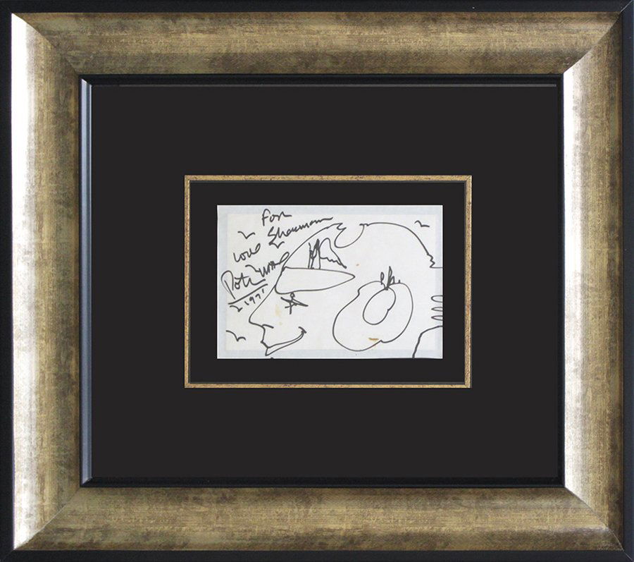 Peter Max Original Drawing Hand signed: Peter Max Original Drawing Approx 20x24 inches. Hand signed by the artist. Includes certificate of authenticity. One of a kind original.