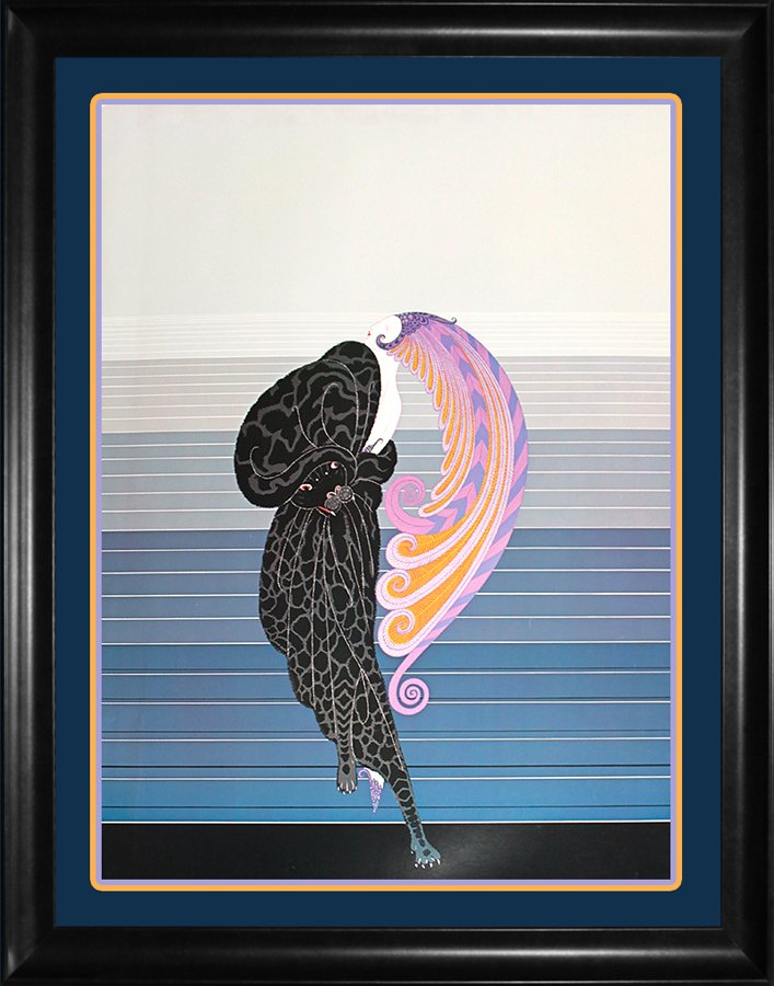 Erte Lithograph: Erte Lithograph Approx 30x40 inches