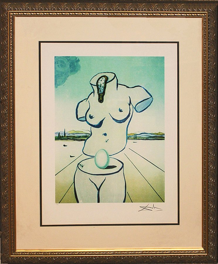 Salvador Dali-Limited Edition Lithograph: Salvador Dali-Limited Edition Venus Lithograph Signed in the plate. Includes certificate of authenticity. 24x28 inches approx