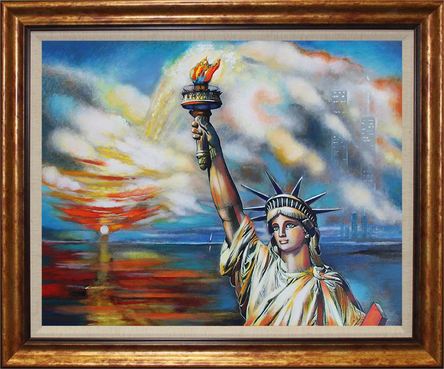 Original on canvas by Katherine Arion: Original on canvas by Katherine Arion Approx 24x28 inches. Includes certificate of authenticity. Custom framed. One of a kind original.