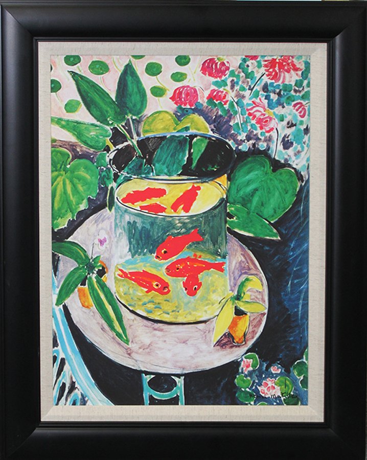 After Henri Matisse The Goldfish: Henri Matisse The Goldfish. Approx 26x30 inches. The signature is in the plate.Includes certificate of authenticity