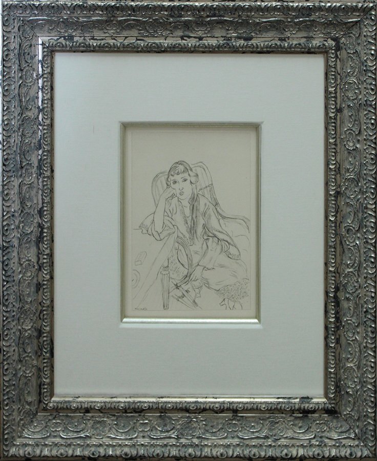 Very Fine Henri Matisse Lithograph: Lithograph after Henri Matisse Custom framed Approx 20x24 inches. Includes certificate of authenticity.Custom framed.