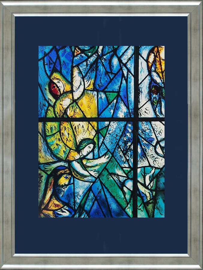 Marc Chagall Hand Signed Original Lithograph: Marc Chagall Hand Signed original Lithograph. This original lithograph is hand signed by the artist. Custom framed. Includes certificate of authenticity. Approx 26x28 inches. Mourlot Press.
