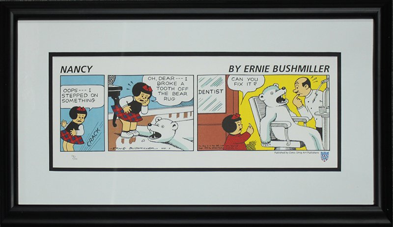 Animation Cartoon Lithograph: Animation Cartoon Lithograph Custom framed. Approx 16x20 inches.