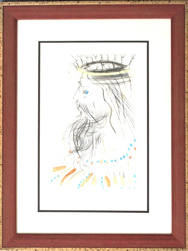 Salvador Dali Signed Custom Framed Lithograph (1 of 1)