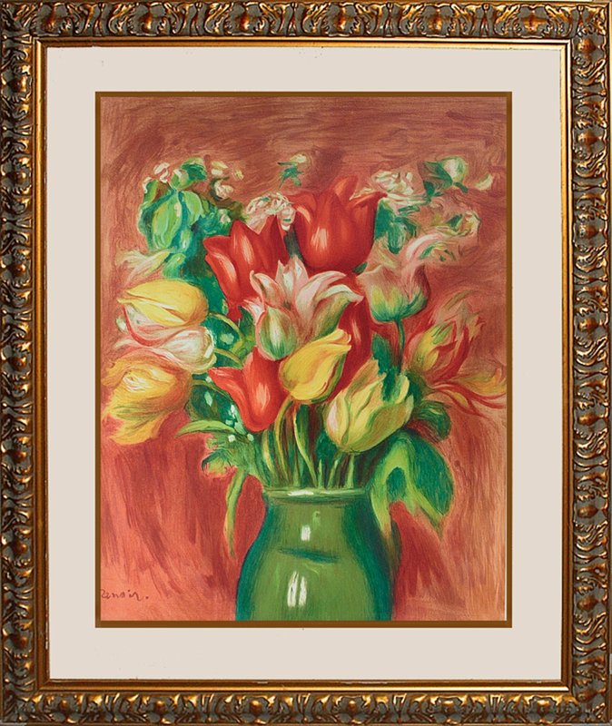 Paul Renoir Colored Lithograph Hand signed (1 of 1)