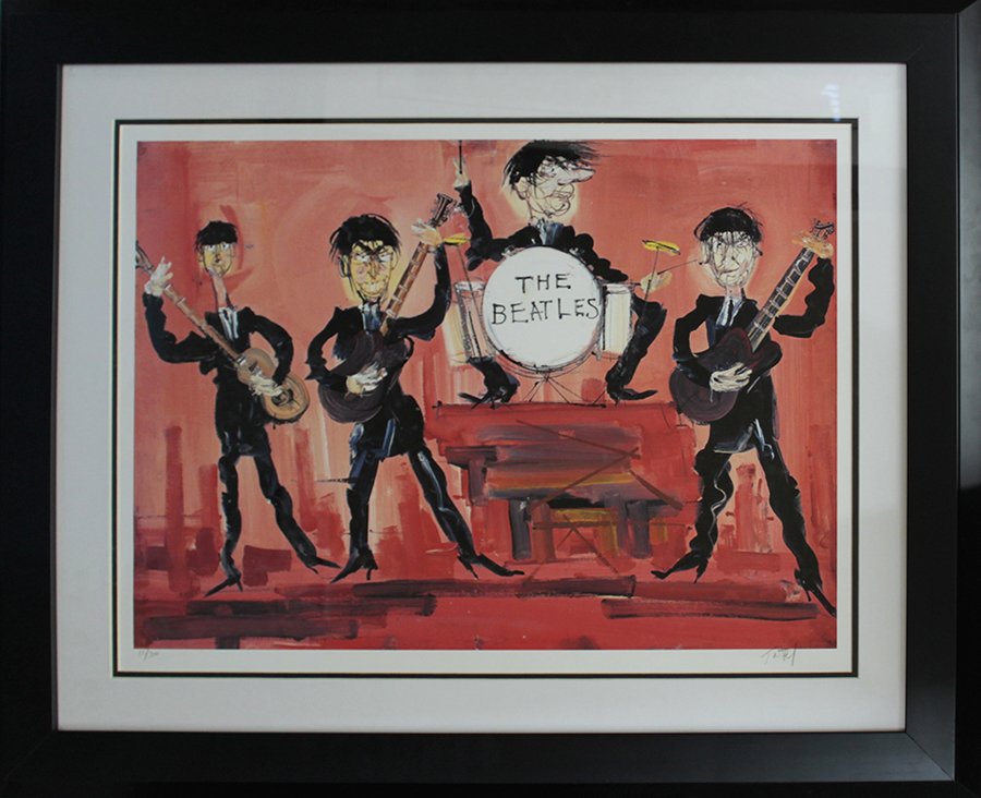 Tatel-Limited Edition Lithograph Hand Signed-Beatles (1 of 1)