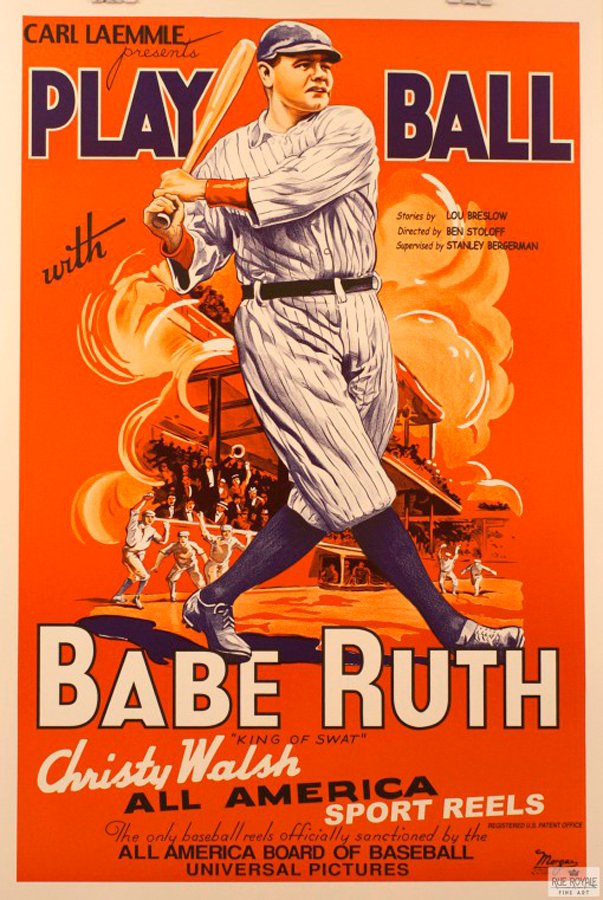 Babe Ruth Original Lithograph (1 of 1)