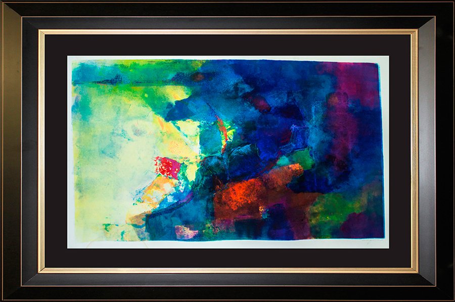 Original Oil Monoprint each piece is unique by Michael (1 of 1)