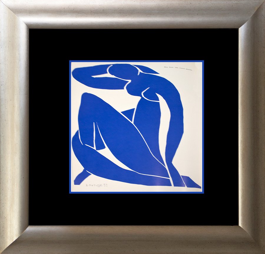 Henri Matisse Lithograph Blue Nude -45 years old: Henri Matisse Lithograph - Blue Nude 45 years old lithograph. The signature is in the plate. Custom framed. Approx size is 18x22 inches. Includes certificate.