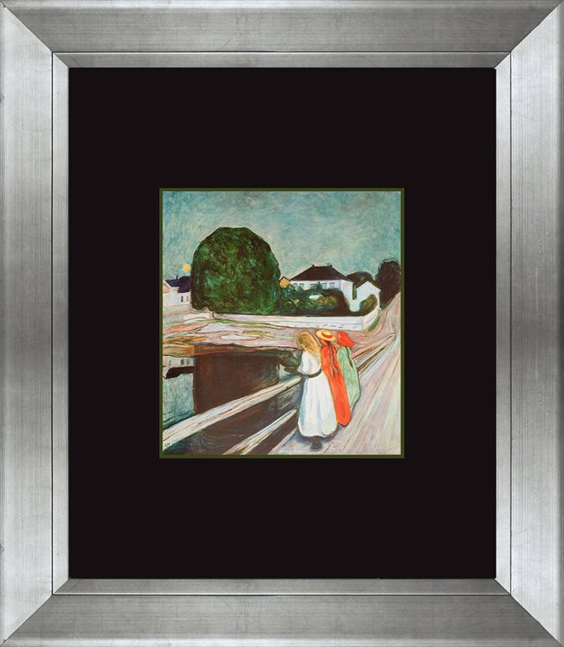 Edvard Munch original color plate lithograph over 55: Edvard Munch plate litho over 55 years old. Approx 20 x 22 inches. The Signature is in the plate. Custom framed. Includes certificate of authenticity.