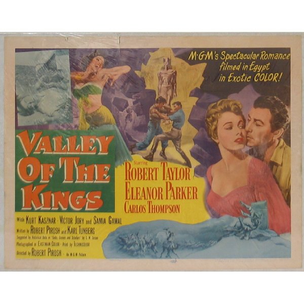 Valley of Kings, Mystery Black Jungle & Ali Baba N: Lot of three (3) movie posters, each approximately 28" by 42" (half sheet posters). Lot includes: Valley of the Kings from 1954 starring Robert Taylor, Eleanor Parker and Carlos Thompson ; Mystery of