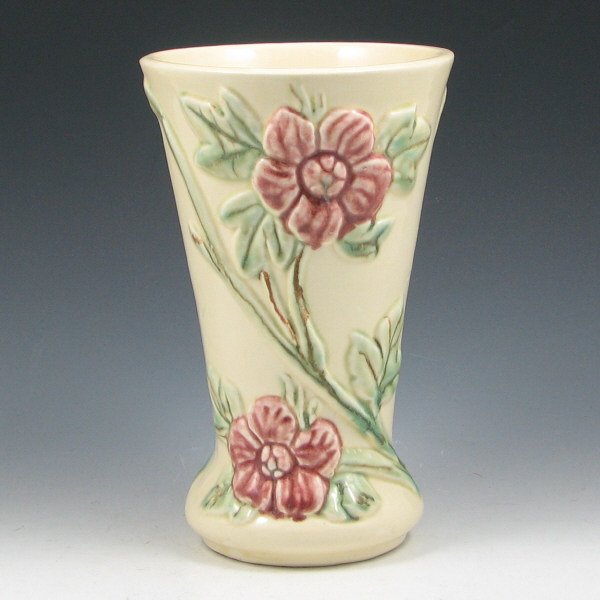Hull Crab Apple 8" Vase w/ Uncommon Glaze - Mint