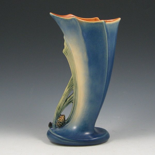 Roseville Pine Cone 490-8" Vase - Mint