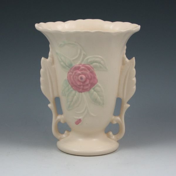 Hull Open Rose Camellia 138-6 1/4" Vase - Mint