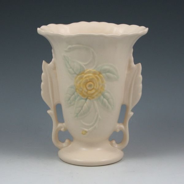 Hull Open Rose Camellia 138-6 1/4" Vase - Mint - 2