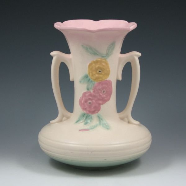 Hull Open Rose Camellia 102-8 1/2" Vase - Mint