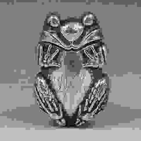 Gorham Frog Silver Plate Match Holder or Safe